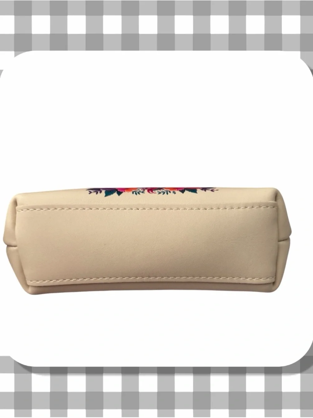 🦄 Portland Leather Evliose Makeup Bag | Bone with Custom Transfer!